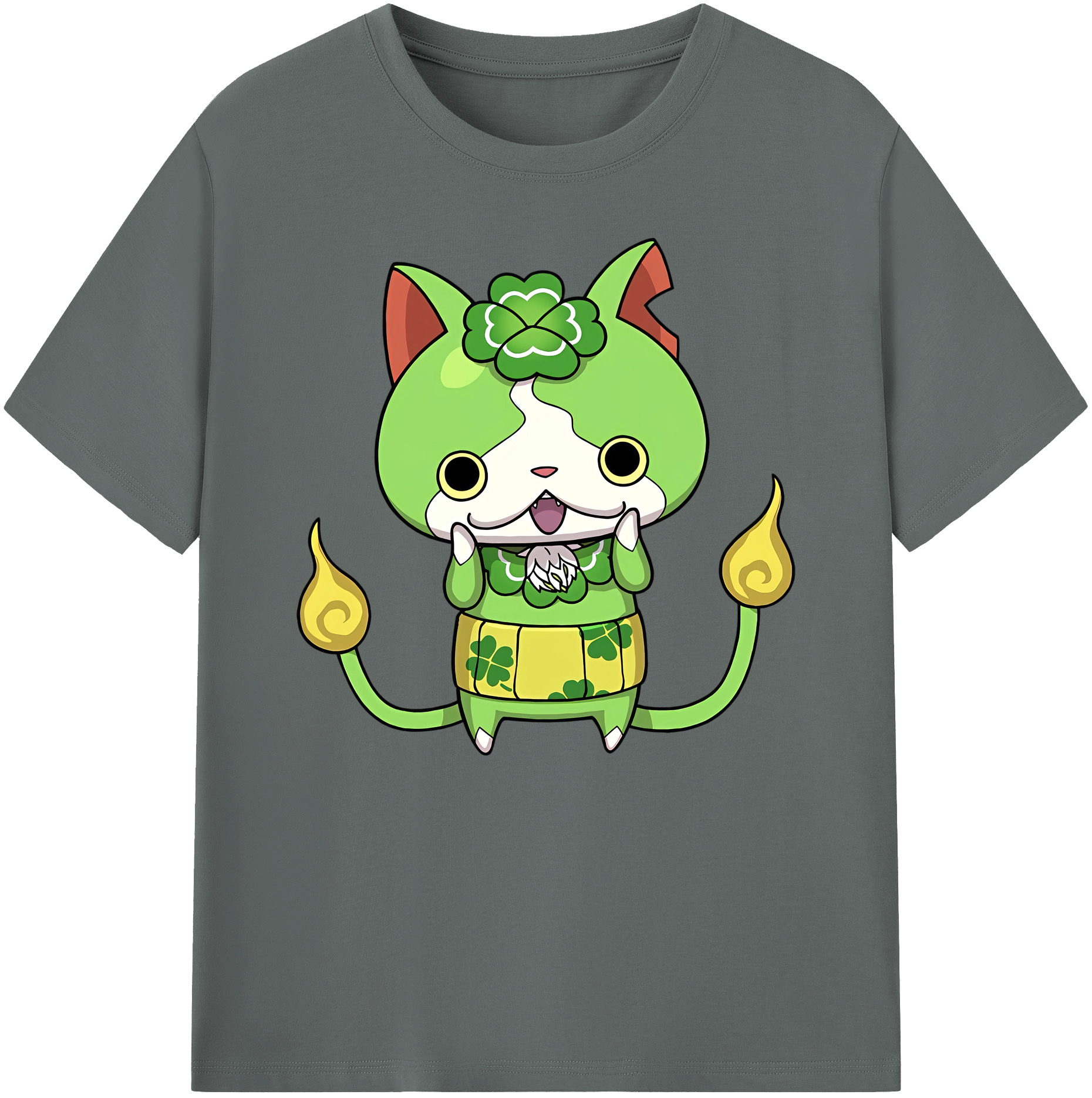（画像用） 妖怪ウォッチ Yo-kai Watch 綿100％ メンズ半袖Tシャツ｜肌触りやわらか＆通気性